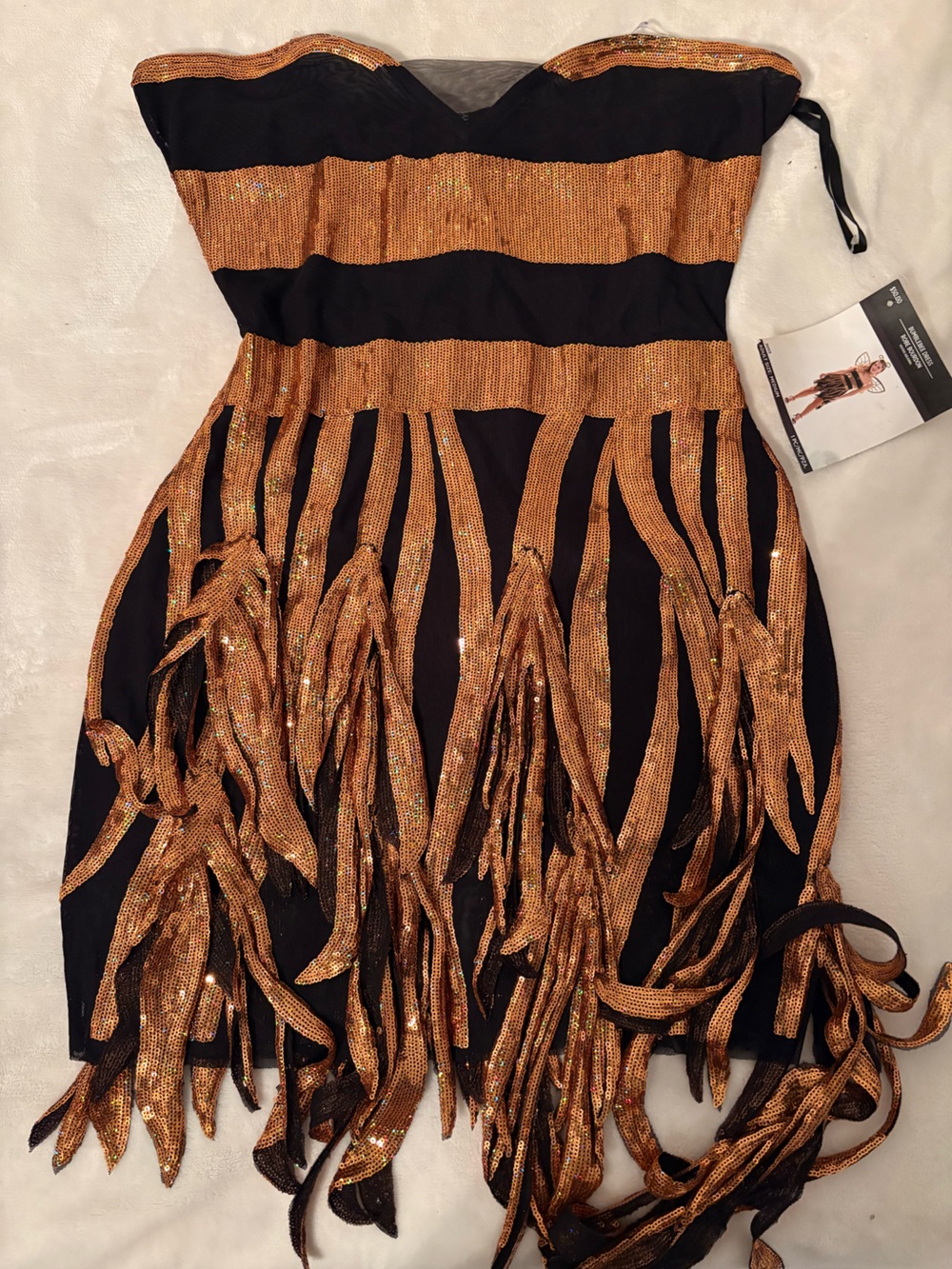Women’s bumblebee sequin costume